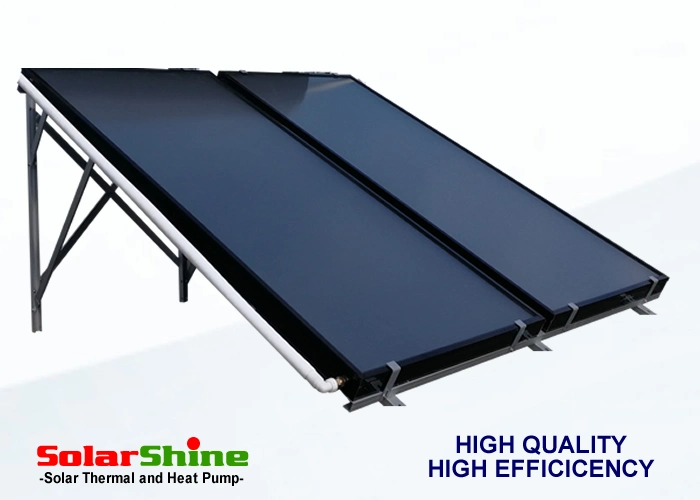 Anti-Corrosion Flat Plate Solar Collector Panel with Selective Blue Sputtering Absorber