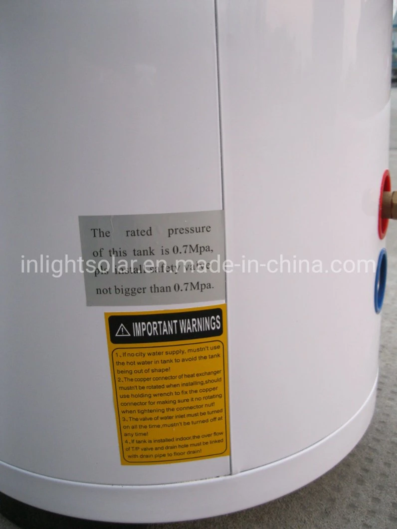 100L Split Pressurized Solar Water Tank with Single Coil