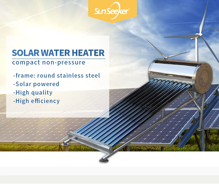 Zy-1CS New Stainless Stand Solar Water Heater