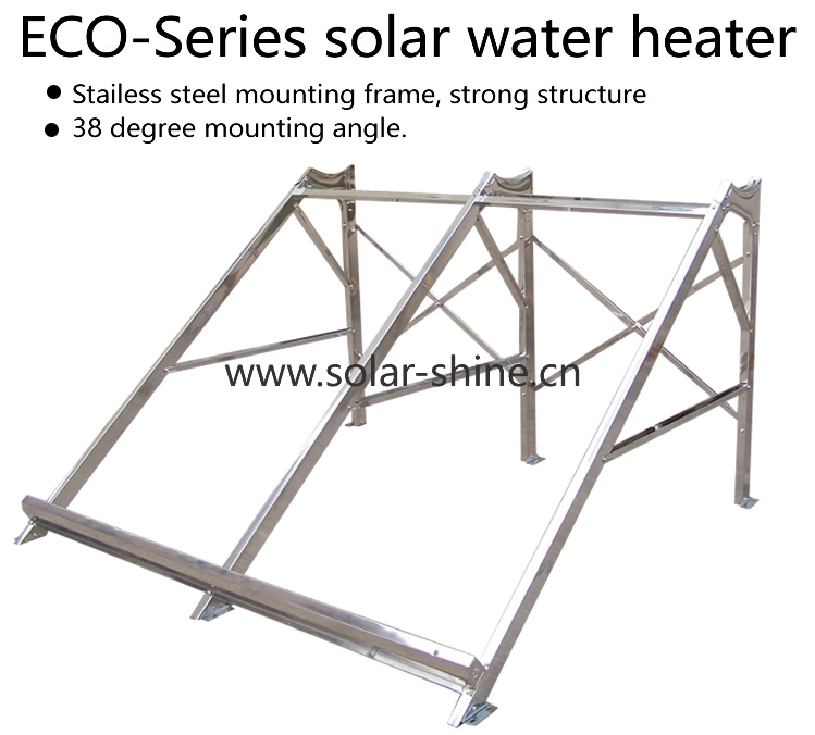 Solar Water Heater Solar Water Heating System with Evacuated Tube Collector and High Pressurized Tank