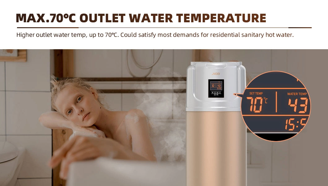 Household Electric Heat Pump Air Source All in One Hot Water Heater